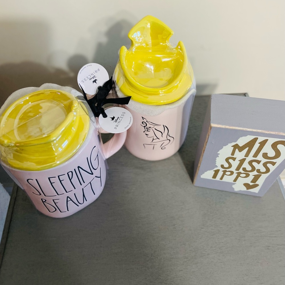 Rae Dunn Sleeping Beauty Mug with Topper - Picture 3 of 3